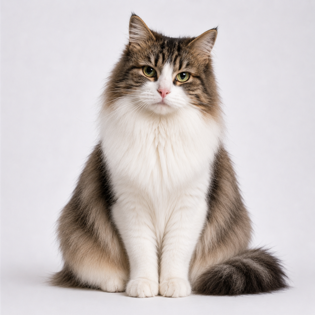 Cat after grooming