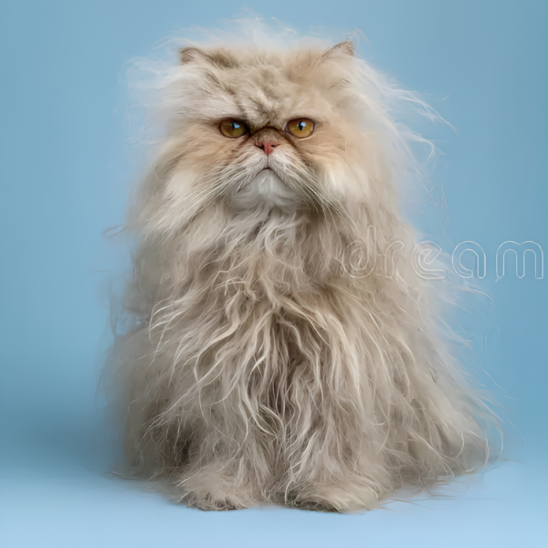 Cat before grooming